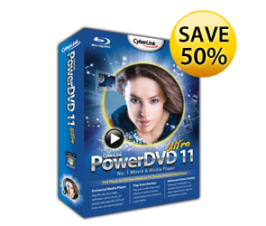 Save 50% on PowerDVD 11 + PowerDVD Mobile