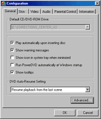 Configuration Menu Screenshot