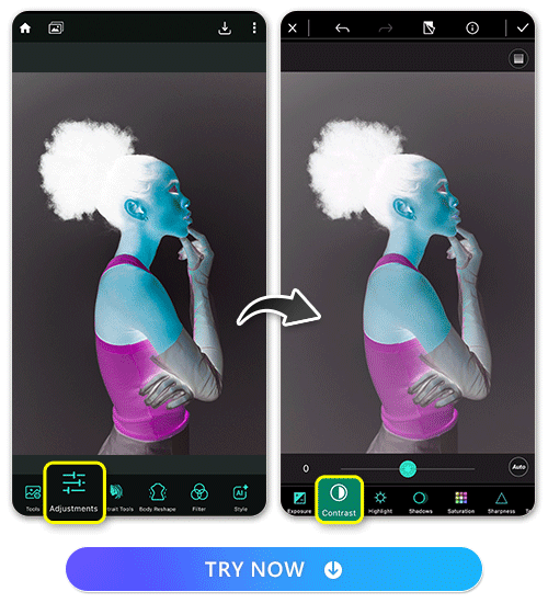inverted colors in some places?