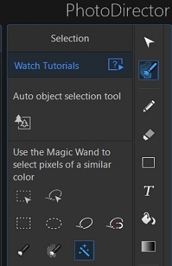 Photodirector - Magic Wand Selection