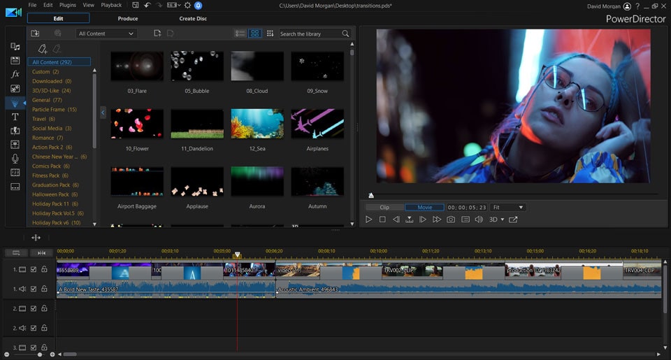 PowerDirector Interface
