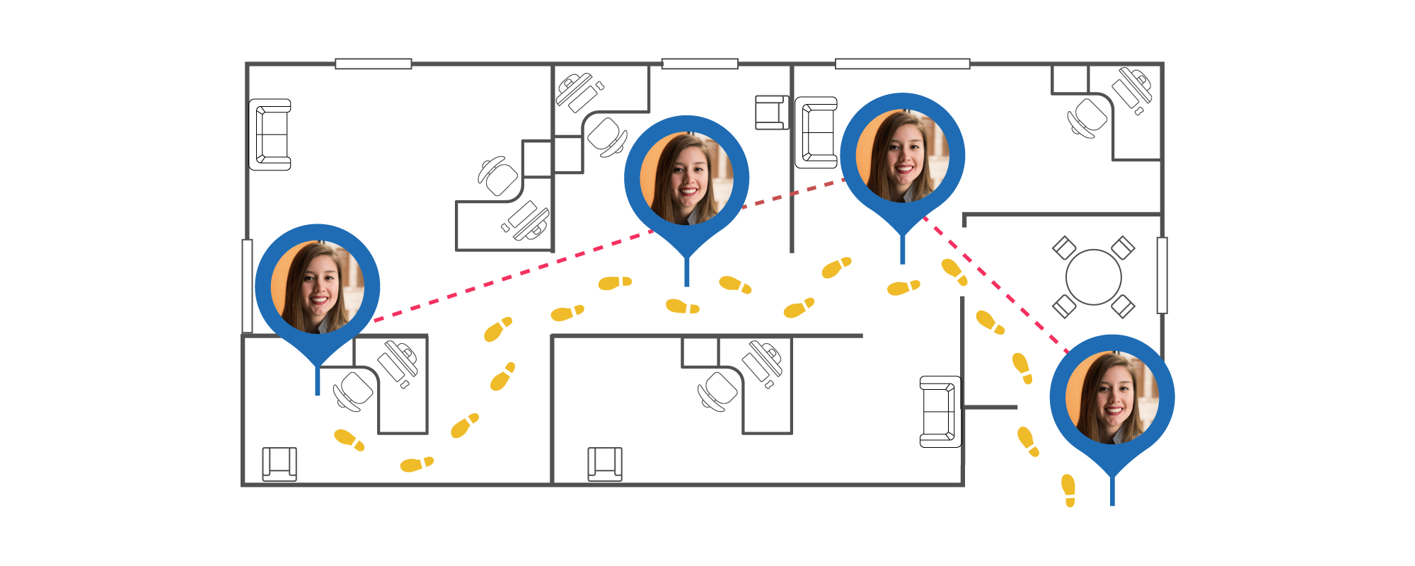 Combine facial recognition and Genetec's Visual Tracking feature to easily find and track people from one camera to the next for enhanced security management