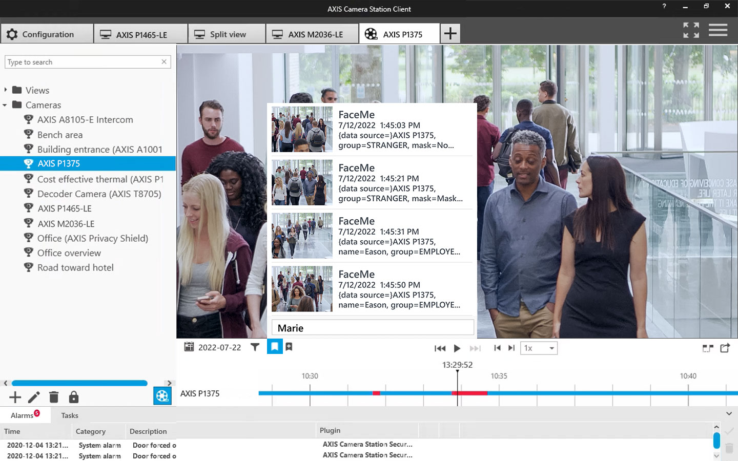 Axis camera facial deals recognition